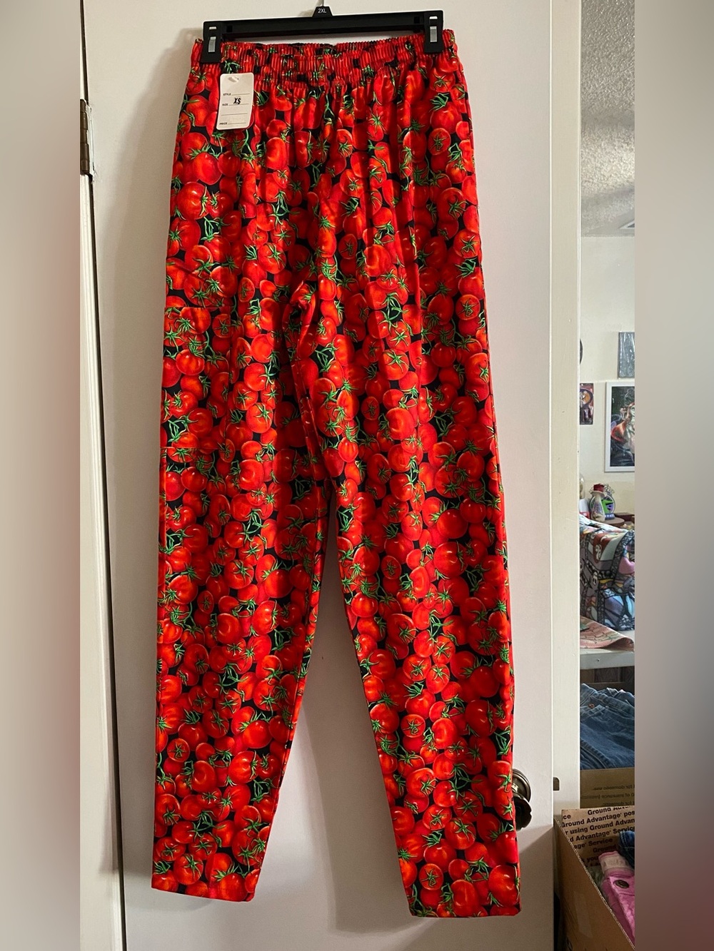 Chef pants Five star fundamentals, adult, tomato, print chef pants